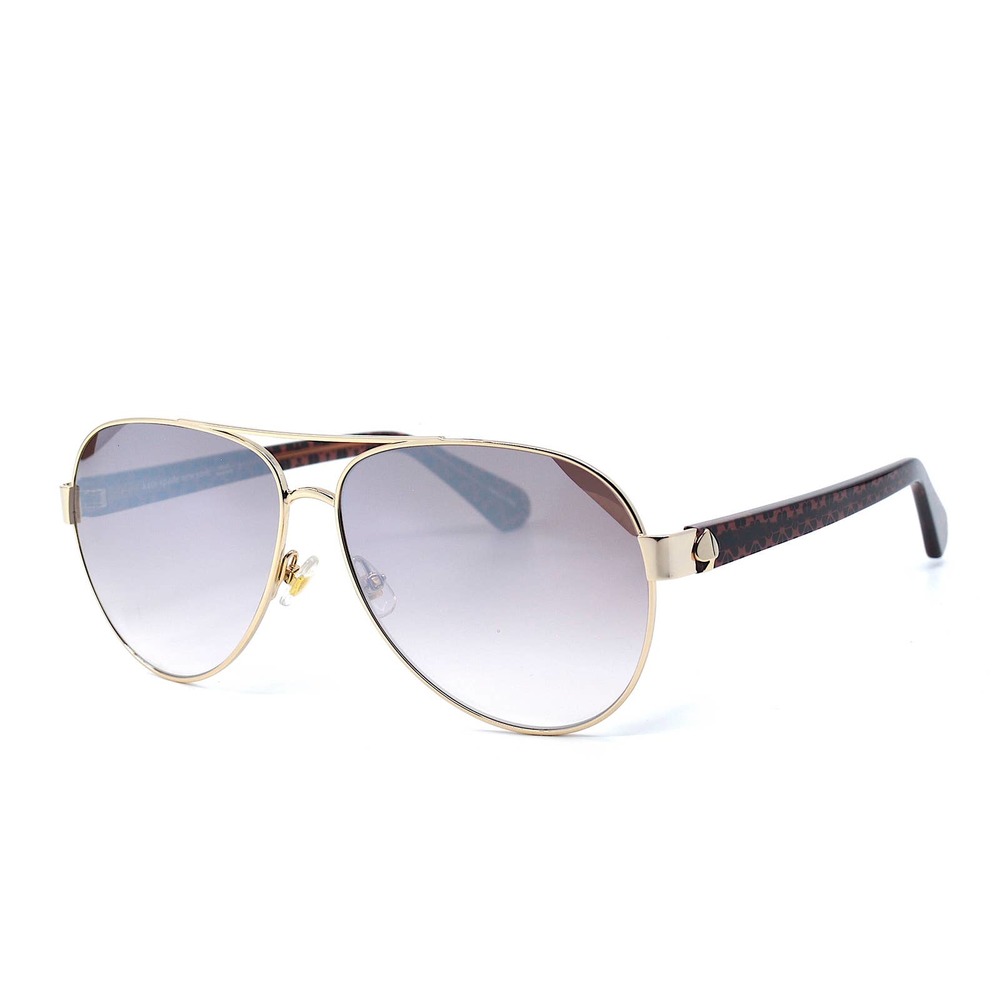 NEW KATE SPADE GENEVA/S EYR GOLD PINK AVIATOR WOMEN'S SUNGLASSES